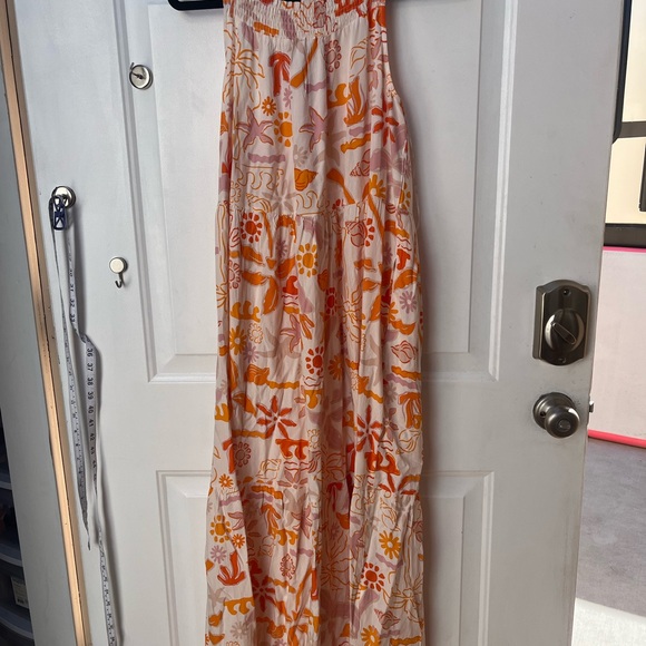Label Of Love Dresses & Skirts - Label of Love Orange Seaside Print Maxi Dress Medium